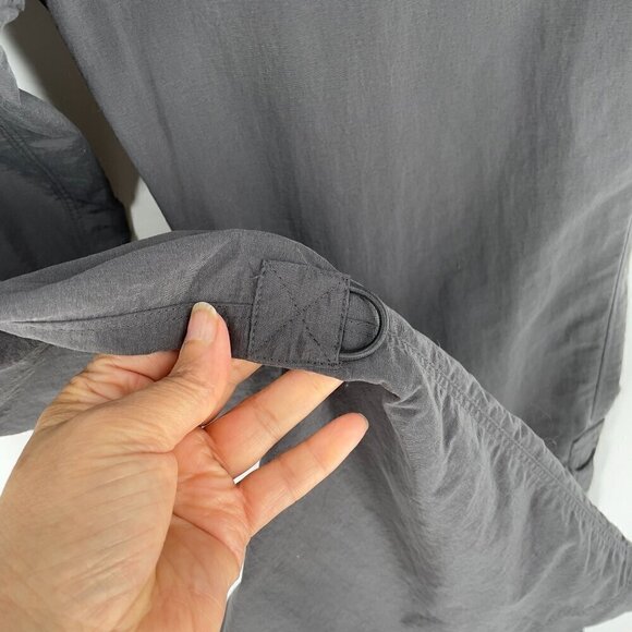 The North Face Women's Large Convertible Cargo Nylon Hiking Sport Grey T150 T550 - Picture 5 of 13